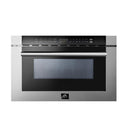 FORNO Appliance Package - 30" Dual Fuel Range, 30" Range Hood, 60" Refrigerator, Dishwasher, Microwave Drawer, Wine Cooler, AP-FFSGS6125-30-W-9