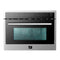 FORNO Package - 36" Electric French Door Range, Wall Mount Range Hood, Refrigerator, Dishwasher, Microwave and Wine Cooler, AP-FFSEL6917-36-6PK-1