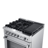 FORNO Appliance Package - 30" Gas Range, 30" Range Hood, 60" Refrigerator, Dishwasher, Microwave Drawer, Wine Cooler, AP-FFSGS6276-30-W-9