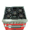 FORNO Capriasca 30" 4.32 cu. ft. Dual Fuel Range with 5 Italian Burners in Red, FFSGS6187-30RED