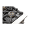 FORNO Capriasca 30″ 4.32 cu. ft. Gas Range with 5 Italian Burners in White, FFSGS6260-30WHT