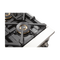 FORNO Capriasca 36" 5.36 cu. ft. Gas Range with 6 Italian Burners in White, FFSGS6260-36WHT