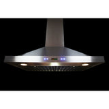 FORNO Appliance Package - 36 Inch Pro Gas Range, Wall Mount Range Hood, Refrigerator, AP-FFSGS6260-36-W-4