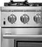 FORNO Appliance Package - 36 Inch Pro Gas Range, Wall Mount Range Hood, Microwave Drawer, AP-FFSGS6260-36-3