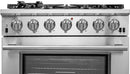 FORNO Appliance Package - 36 Inch Pro Gas Range, Wall Mount Range Hood, Microwave Drawer, Dishwasher, AP-FFSGS6260-36-6