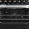 FORNO Antico 36" 4.5 cu. ft. Gas Range with 6 Sealed Burners in Black with Antique Brass Accents, FFSGS6219-36BLK