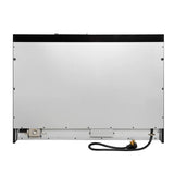 FORNO Antico 48" 5.5 cu. ft. Dual Fuel Range with 8 Sealed Burners and Griddle in Black with Antique Brass Accents, FFSGS6113-48BLK