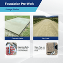 Double Truss Storage Shelter W50'xL100'xH23'