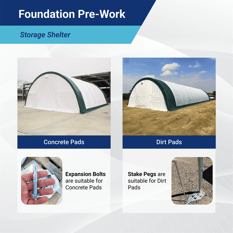 Single Truss Arch Storage Shelter W30'xL65'xH15'