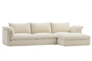 Valencia Frederick Fabric Modular Sofa, Three Seats With Right Chaise, Beige