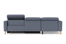 Valencia Freya Fabric Recliner Sofa, Three Seats with Left Chaise, Blue