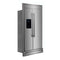 FORNO Salerno 40" 20 cu. ft. Side-by-Side Built-In Refrigerator with Water and Ice Dispenser and Modern Trim Kit, FFRBI1844-40MG