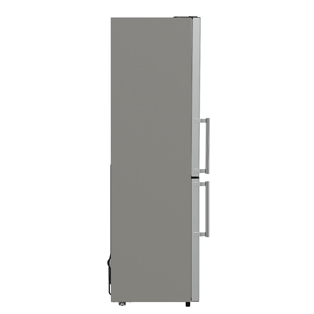 FORNO Guardia 23.4" 10.8 cu. ft. Right Swing Refrigerator with Bottom Freezer in Stainless Steel, FFFFD1778-24RS