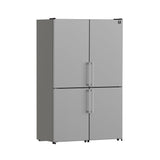 FORNO Guardia 46.8" 21.6 cu. ft. Bottom Mount Refrigerator in Stainless Steel, FFFFD1778-48