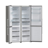 FORNO Guardia 46.8" 21.6 cu. ft. Bottom Mount Refrigerator in Stainless Steel, FFFFD1778-48