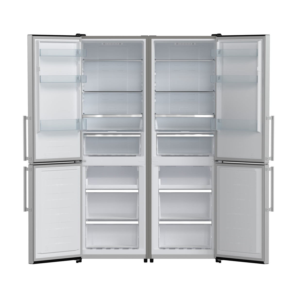 FORNO Guardia 46.8" 21.6 cu. ft. Bottom Mount Refrigerator in Stainless Steel, FFFFD1778-48