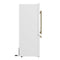 FORNO Espresso Milano 31" 17.2 cu. ft. Right Swing Refrigerator and Bottom Freezer in White with Antique Brass Handles, FFFFD1785-31WHT