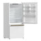 FORNO Espresso Milano 62" 34.4 cu. ft. Side-By-Side Refrigerator with Ice Maker in White with Silver Accents, FFFFD1787-60WHT