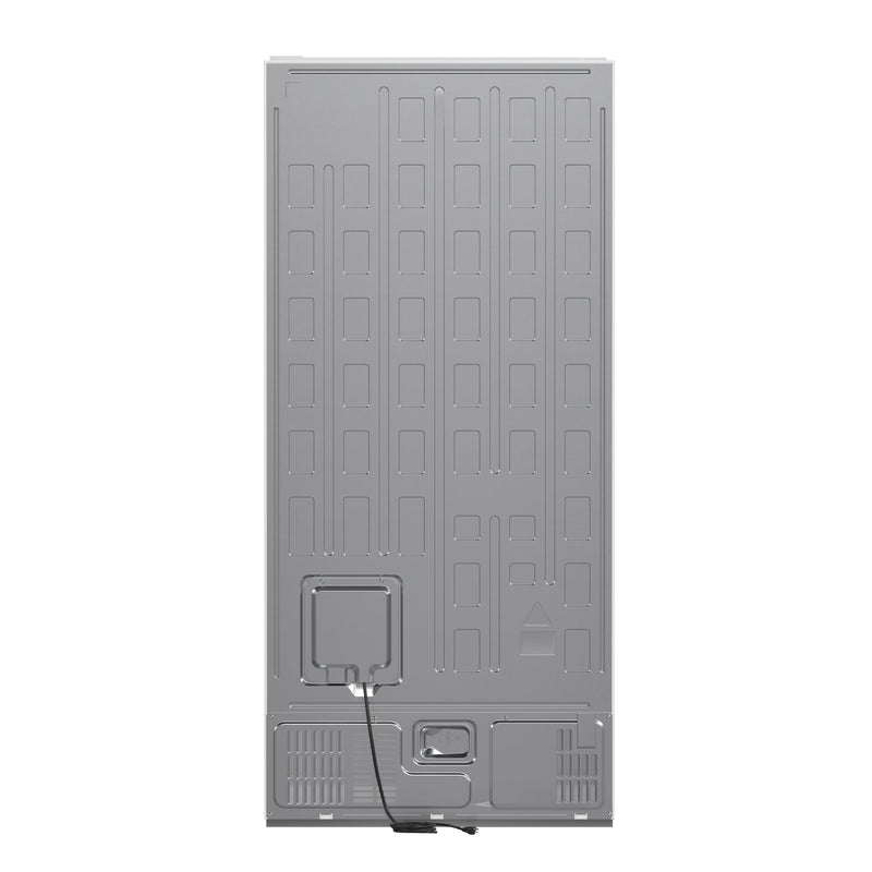 FORNO Espresso Milano 62" 34.4 cu. ft. Side-By-Side Refrigerator with Ice Maker in White with Silver Accents, FFFFD1787-60WHT