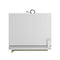 FORNO Espresso Milano 62" 34.4 cu. ft. Side-By-Side Refrigerator with Ice Maker in White with Silver Accents, FFFFD1787-60WHT