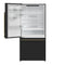 FORNO Espresso Milano 31" 17.2 cu. ft. Left Swing Refrigerator and Bottom Freezer with Ice Maker in Black and Antique Brass Handles, FFFFD1786-31BLK