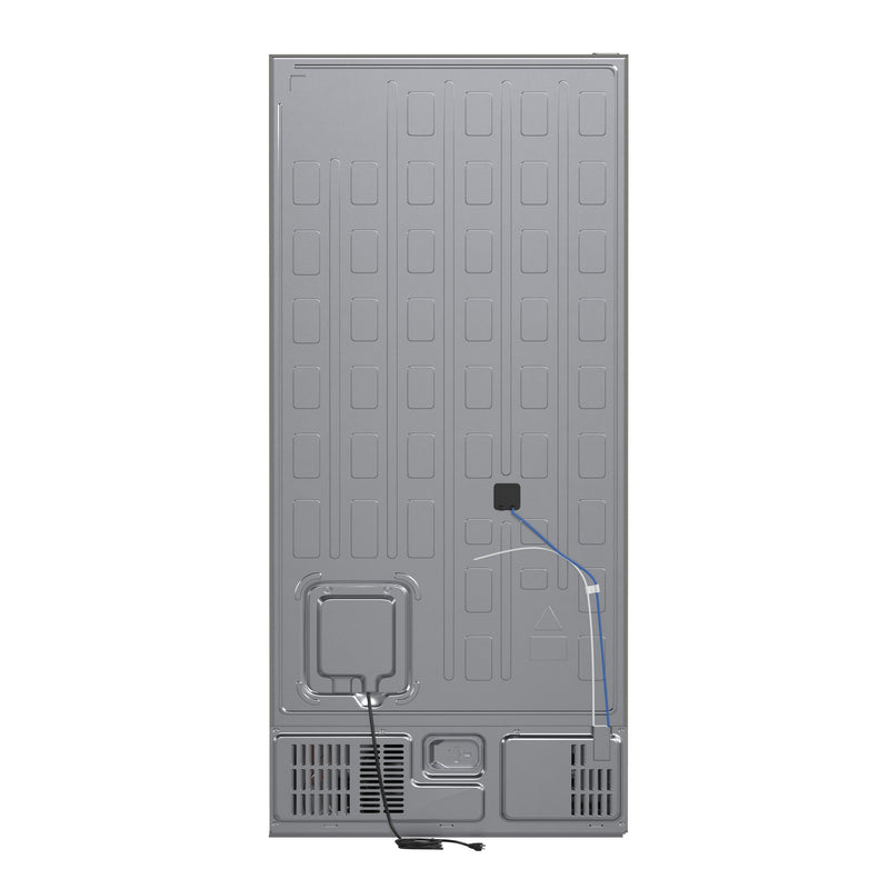 FORNO Espresso Milano 31" 17.2 cu. ft. Left Swing Refrigerator and Bottom Freezer with Ice Maker in Stainless Steel and Silver Handles, FFFFD1786-31S