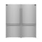 FORNO Espresso Milano 62" 34.4 cu. ft. Side-By-Side Refrigerator with Ice Maker in Stainless Steel, FFFFD1787-60S