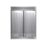 FORNO Rizzuto 60" 27.6 cu. ft. Refrigerator & Freezer in Stainless Steel with Grill Trim Kit, FFFFD1933-60S