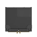 FORNO Espresso Gallipoli 30" 17.5 Cu. Ft. Refrigerator with Ice Maker in Black with Antique Brass Handles, FFFFD1974-31BLK