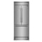FORNO Gallipoli 35" 17.5 cu. ft. French Door Built-In Refrigerator in Stainless Steel with Ice Maker and Modern Trim Kit, FFFFD1974-35MG