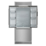 FORNO Gallipoli 35" 17.5 cu. ft. French Door Built-In Refrigerator in Stainless Steel with Ice Maker and Grill Trim Kit, FFFFD1974-35SG