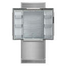 FORNO Gallipoli 35" 17.5 cu. ft. French Door Built-In Refrigerator in Stainless Steel with Ice Maker and Grill Trim Kit, FFFFD1974-35SG