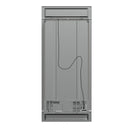FORNO Salerno 37" 15.6 cu. ft. Side-by-Side Built-In Refrigerator in Stainless Steel and Modern Trim Kit, FFRBI1805-37MG