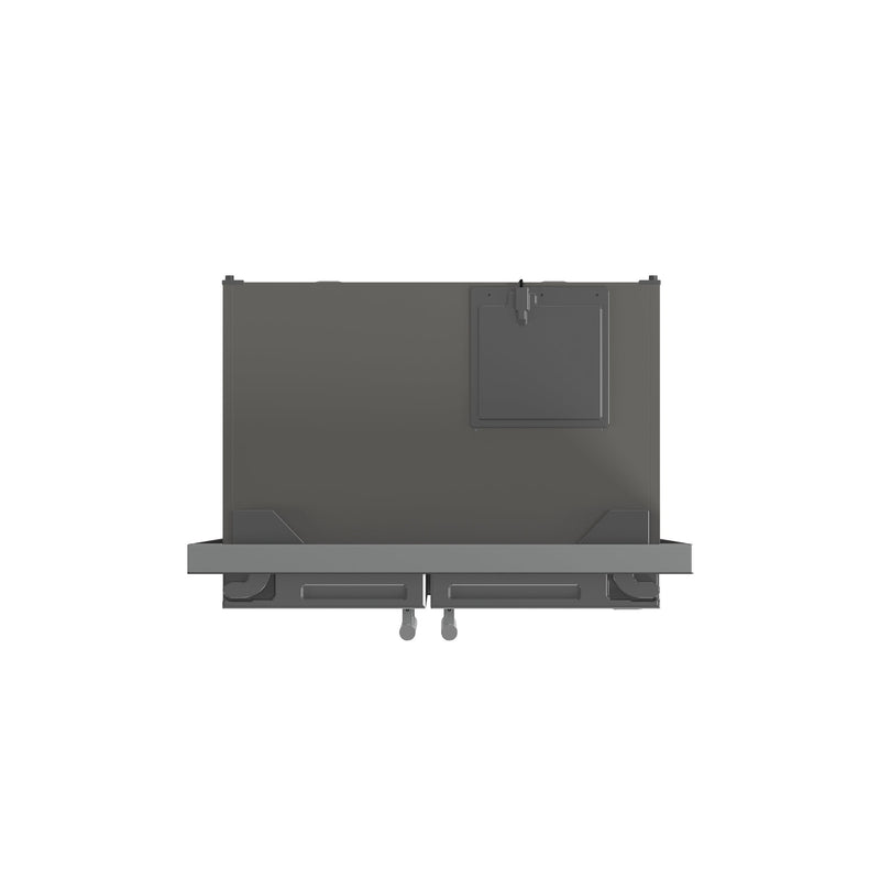FORNO Salerno 37" 15.6 cu. ft. Side-by-Side Built-In Refrigerator in Stainless Steel and Modern Trim Kit, FFRBI1805-37MG