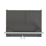 FORNO Salerno 37" 15.6 cu. ft. Side-by-Side Built-In Refrigerator in Stainless Steel and Grill Trim Kit, FFRBI1805-37SG