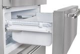 FORNO Moena 36" 19.2 cu. ft. French Door Built-In Refrigerator in Stainless Steel with Ice Maker, FFRBI1820-36SB