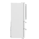 FORNO Espresso Moena 36" 19.2 cu. ft. Refrigerator with Ice Maker in White with Silver Handles, FFRBI1820-36WHT