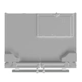 FORNO Espresso Moena 36" 19.2 cu. ft. Refrigerator with Ice Maker in White with Silver Handles, FFRBI1820-36WHT