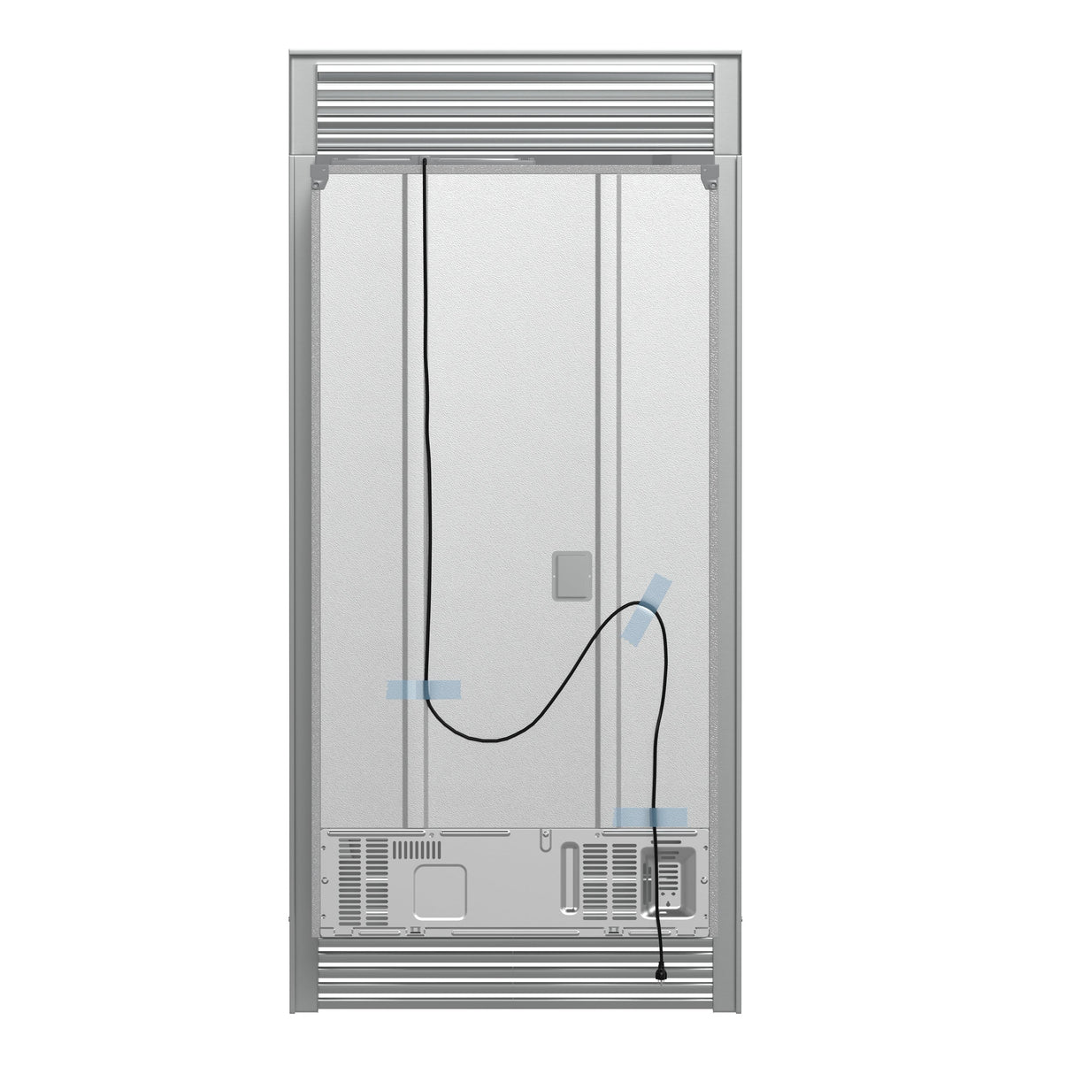 FORNO Moena 40" 19.2 cu. ft. French Door Built-In Refrigerator in Stainless Steel with Ice Maker and Grill Trim Kit, FFRBI1820-40SG