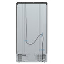 FORNO Espresso Salerno 36" 20 cu. ft. Side-By-Side Refrigerator with Water and Ice Dispenser in Black with Silver Handles