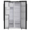 FORNO Espresso Salerno 36" 20 cu. ft. Side-By-Side Refrigerator with Water and Ice Dispenser in Black with Antique Brass Handles