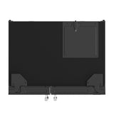 FORNO Espresso Salerno 36" 20 cu. ft. Side-By-Side Refrigerator with Water and Ice Dispenser in Black with Silver Handles