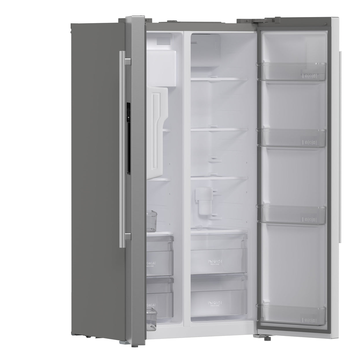 FORNO Salerno 36" 20 cu. ft. Side-by-Side Built-In Refrigerator with Water and Ice Dispenser, FFRBI1844-36SB
