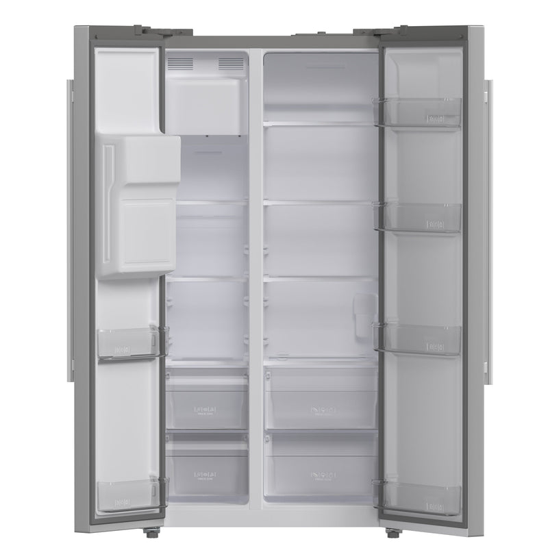 FORNO Salerno 36" 20 cu. ft. Side-by-Side Built-In Refrigerator with Water and Ice Dispenser, FFRBI1844-36SB