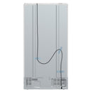 FORNO Espresso Salerno 36" 20 cu. ft. Side-By-Side Refrigerator with Water and Ice Dispenser in White with Silver Handles
