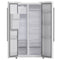 FORNO Espresso Salerno 36" 20 cu. ft. Side-By-Side Refrigerator with Water and Ice Dispenser in White with Silver Handles