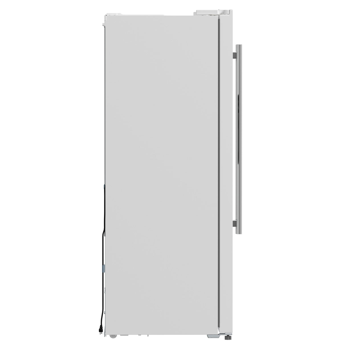 FORNO Espresso Salerno 36" 20 cu. ft. Side-By-Side Refrigerator with Water and Ice Dispenser in White with Silver Handles