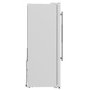 FORNO Espresso Salerno 36" 20 cu. ft. Side-By-Side Refrigerator with Water and Ice Dispenser in White with Silver Handles