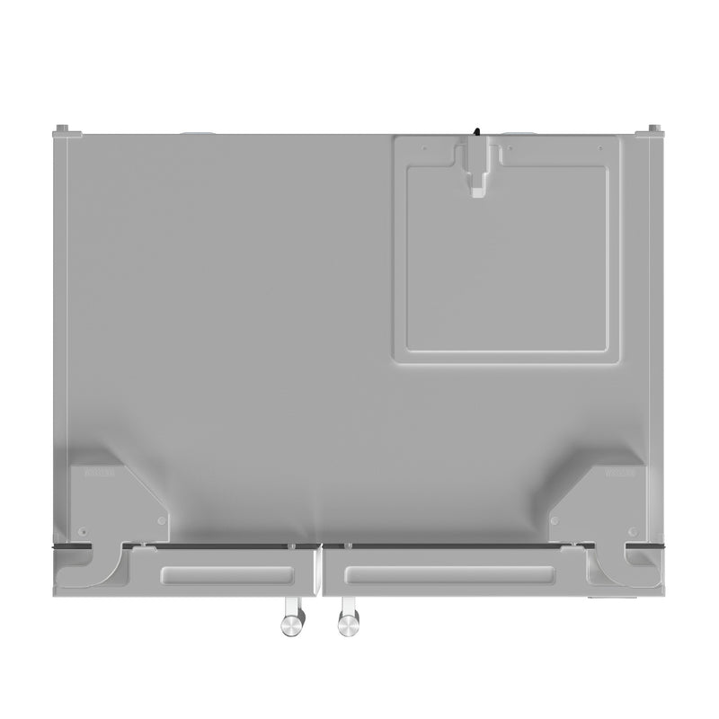 FORNO Espresso Salerno 36" 20 cu. ft. Side-By-Side Refrigerator with Water and Ice Dispenser in White with Silver Handles