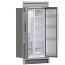 FORNO Salerno 40" 20 cu. ft. Side-by-Side Built-In Refrigerator with Water and Ice Dispenser and Grill Trim Kit, FFRBI1844-40SG